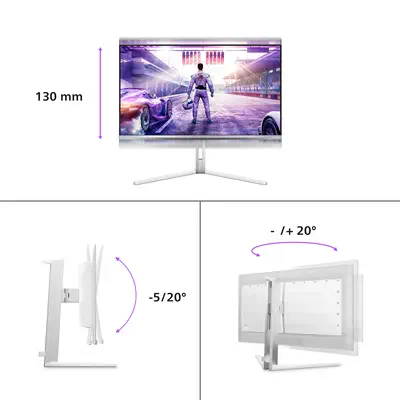 Philips Evnia 8000 27M2N8500/00 écran plat de PC 67,3 cm (26.5") 2560 x 1440 pixels Quad HD QD-OLED  - Ecran Ordinateur - visuel 5