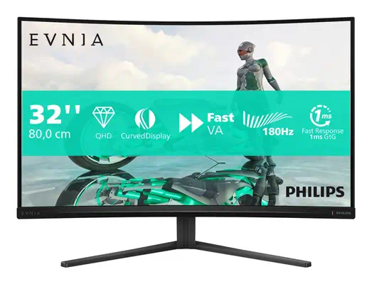 Philips Evnia 32M2C3500L/00 écran plat de PC 80 cm (31.5") 2560 x 1440 pixels Quad HD LCD Noir - Ecran Ordinateur - visuel 8