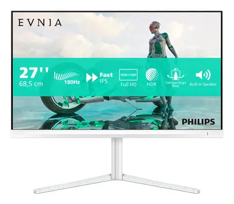 Philips Evnia 27M2N3201A/00 écran plat de PC 68,6 cm (27") 1920 x 1080 pixels Full HD LCD Blanc - Ecran Ordinateur - visuel 10