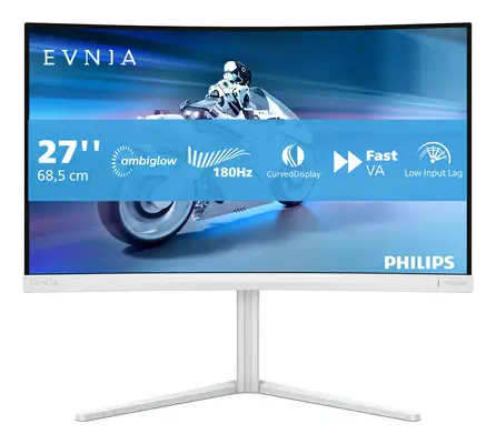 Philips Evnia 5000 27M2C5201L/00 LED display 68,6 cm (27") 1920 x 1080 pixels Full HD LCD Blanc - Ecran Ordinateur - visuel 4