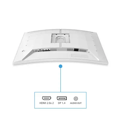 Philips Evnia 5000 32M2C5501/00 écran plat de PC 80 cm (31.5") 2560 x 1440 pixels Quad HD LCD Blanc - Ecran Ordinateur - visuel 4