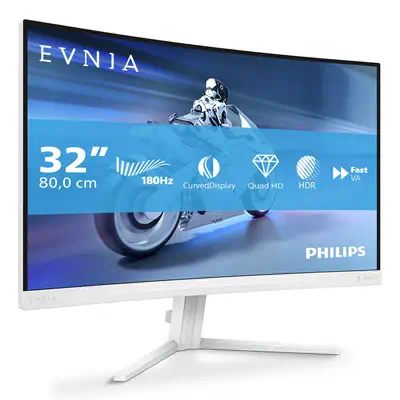 Philips Evnia 5000 32M2C5501/00 écran plat de PC 80 cm (31.5") 2560 x 1440 pixels Quad HD LCD Blanc - Ecran Ordinateur - visuel 10