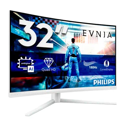 Philips Evnia 5000 32M2C5501/00 écran plat de PC 80 cm (31.5") 2560 x 1440 pixels Quad HD LCD Blanc - Ecran Ordinateur - visuel 2