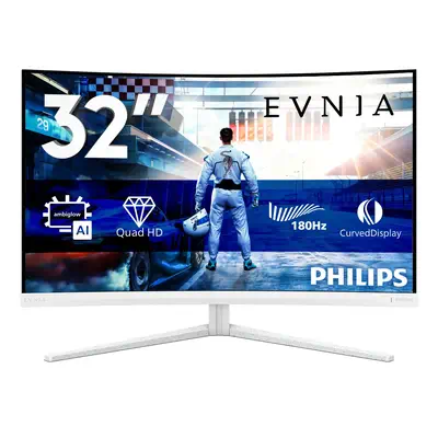 Philips Evnia 5000 32M2C5501/00 écran plat de PC 80 cm (31.5") 2560 x 1440 pixels Quad HD LCD Blanc - Ecran Ordinateur - visuel 1