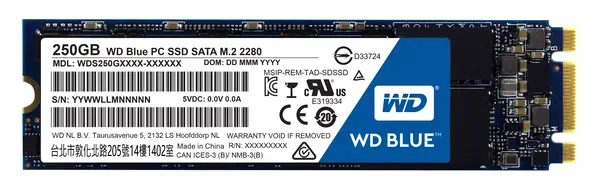 Western Digital Blue PC 250 Go M.2 - Disque dur SSD - visuel 2