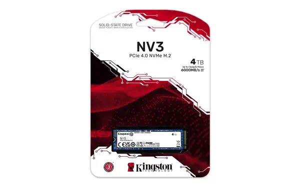 Kingston Technology 4000G NV3 M.2 2280 NVMe SSD Kingston - visuel 1 - hello RSE - Large tolérance aux températures