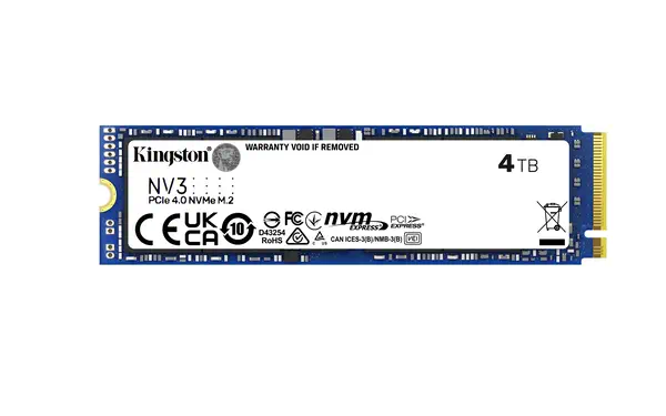 Kingston Technology 4000G NV3 M.2 2280 NVMe SSD Kingston - visuel 1 - hello RSE - Capacité de stockage robuste