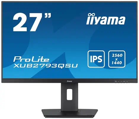 iiyama XUB2793QSU-B7 écran plat de PC 68,6 cm (27") 2560 x 1140 pixels Wide Quad HD LED Noir - Ecran Ordinateur - visuel 1