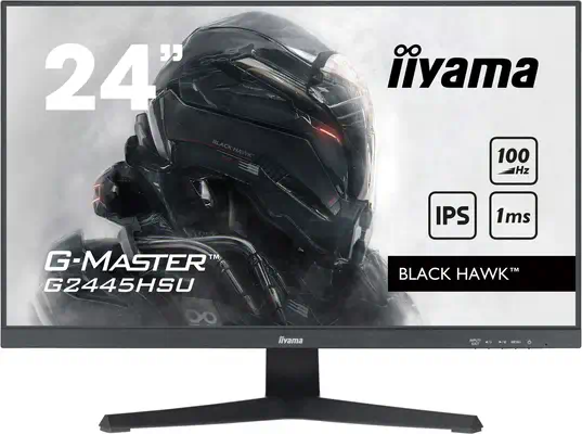 iiyama G-MASTER G2445HSU-B2 écran plat de PC 61 cm (24") 1920 x 1080 pixels Full HD LCD Noir - Ecran Ordinateur - visuel 1