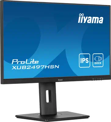 iiyama ProLite XUB2497HSN-B2 écran plat de PC 60,5 cm (23.8") 1920 x 1080 pixels Full HD LED Noir - Ecran Ordinateur - visuel 2