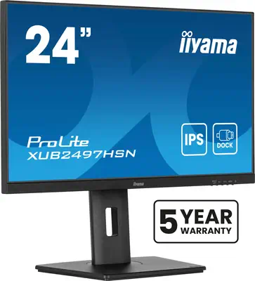 iiyama ProLite XUB2497HSN-B2 écran plat de PC 60,5 cm (23.8") 1920 x 1080 pixels Full HD LED Noir - Ecran Ordinateur - visuel 1