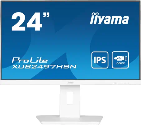 iiyama ProLite XUB2497HSN-W2 écran plat de PC 60,5 cm (23.8") 1920 x 1080 pixels Full HD LED Blanc - Ecran Ordinateur - visuel 1