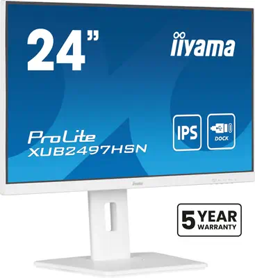 iiyama ProLite XUB2497HSN-W2 écran plat de PC 60,5 cm (23.8") 1920 x 1080 pixels Full HD LED Blanc - Ecran Ordinateur - visuel 1