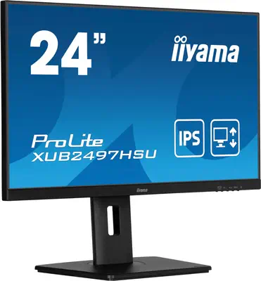 iiyama XUB2497HSU-B2 écran plat de PC 60,5 cm (23.8") 1920 x 1080 pixels Full HD LED Noir - Ecran Ordinateur - visuel 3
