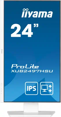 iiyama ProLite XUB2497HSU-W2 écran plat de PC 60,5 cm (23.8") 1920 x 1080 pixels Full HD LED Blanc - Ecran Ordinateur - visuel 2