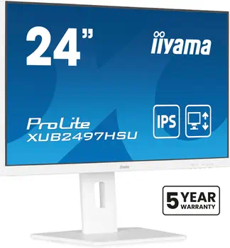 iiyama ProLite XUB2497HSU-W2 écran plat de PC 60,5 cm (23.8") 1920 x 1080 pixels Full HD LED Blanc revendeur officiel