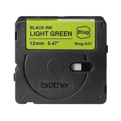 Brother BTAG-G31 ruban d'étiquette Noir sur vert - Ruban - visuel 1