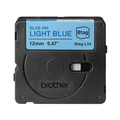 Brother BTAG-L33 ruban d'étiquette Bleu sur bleu clair - Ruban - visuel 1