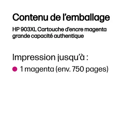903XL Cartouche d’encre magenta grande capacité authentique - HP - Cartouches d'encre - visuel 3
