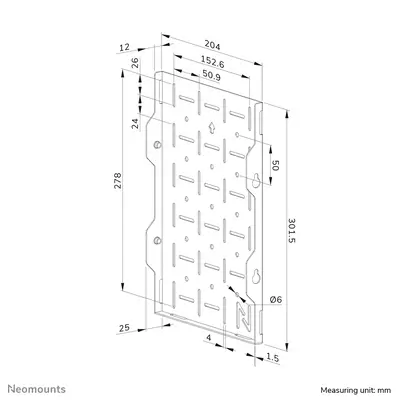 Neomounts AWL05-750BL Support pour matériel AV - universel - Accessoire ENI, TBI et VPI - visuel 8