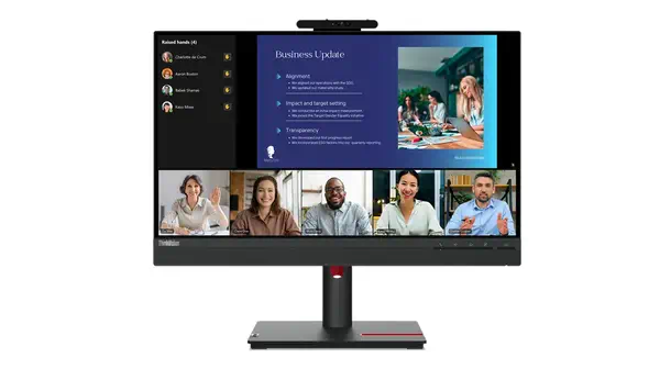 Lenovo ThinkVision T24v-30 LED display 60,5 cm (23.8") 1920 x 1080 pixels Full HD Noir - Ecran Ordinateur - visuel 3