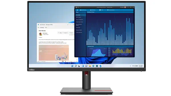 Lenovo ThinkVision T27p-30 LED display 68,6 cm (27") 3840 x 2160 pixels 4K Ultra HD Noir - Ecran Ordinateur - visuel 5