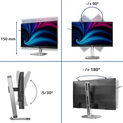 Philips 6000 series 27B2U6903/00 écran plat de PC 68,6 cm (27") 3840 x 2160 pixels 4K Ultra HD LED A - Ecran Ordinateur - visuel 5