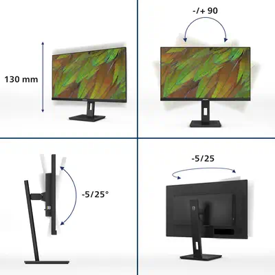 Philips 3000 series 27B1N3800/00 LED display 68,6 cm (27") 3840 x 2160 pixels 4K Ultra HD LCD Noir - Ecran Ordinateur - visuel 5