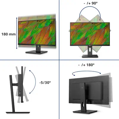 Philips 3000 series 32B1U3900/00 écran plat de PC 80 cm (31.5") 3840 x 2160 pixels 4K Ultra HD LCD N - Ecran Ordinateur - visuel 3