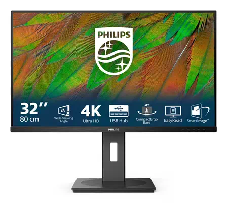 Philips 3000 series 32B1N3800/00 écran plat de PC 81,3 cm (32") 3840 x 2160 pixels 4K Ultra HD LCD N - Ecran Ordinateur - visuel 9