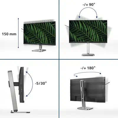 Philips 5000 series 27B2G5500/00 écran plat de PC 68,6 cm (27") 2560 x 1440 pixels Quad HD LCD Anthr - Ecran Ordinateur - visuel 9