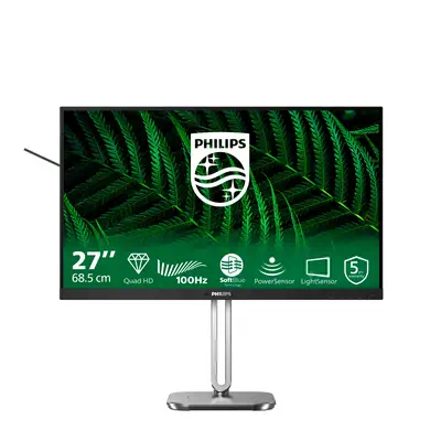 Philips 5000 series 27B2G5500/00 écran plat de PC 68,6 cm (27") 2560 x 1440 pixels Quad HD LCD Anthr - Ecran Ordinateur - visuel 1