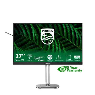 Philips 5000 series 27B2G5500/00 écran plat de PC 68,6 cm (27") 2560 x 1440 pixels Quad HD LCD Anthr - Ecran Ordinateur - visuel 3