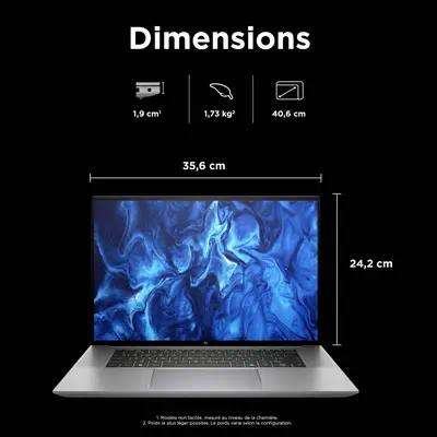 HP ZBook Studio G11 Intel Core Ultra 9 185H Station de travail mobile 40,6 cm (16") WUXGA 32 Go DDR5 - Station de Travail Mobile - visuel 5