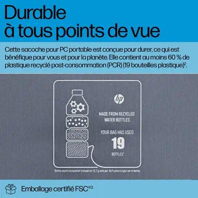 Sacoche pour PC portable HP Everyday 14 pouces HP - visuel 1 - hello RSE - Voyager en toute légèreté