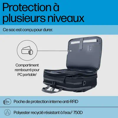 HP Travel Plus 22L 16-inch Laptop Bag - Sacoche & Housse - visuel 7