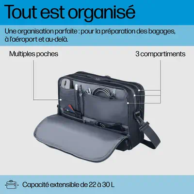 HP Travel Plus 22L 16-inch Laptop Bag - Sacoche & Housse - visuel 9