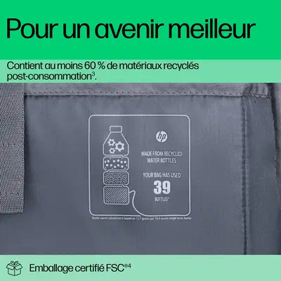 Sac pour ordinateur portable HP Travel Plus 15 HP - visuel 1 - hello RSE - Protection et sérénité assurées
