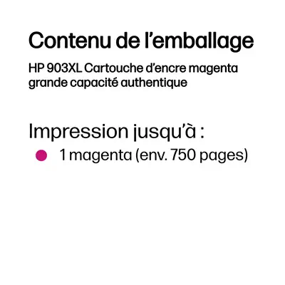 903XL Cartouche d’encre magenta grande capacité authentique - HP - Cartouches d'encre - visuel 2