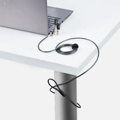 Antivol Universel 3-en-1 pour Ordinateur Portable, Câble de Verrouillage de 2m à Clé Maîtresse, Comp - StarTech - Accessoire Moniteur - visuel 7