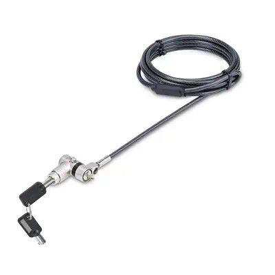 Antivol Universel 3-en-1 pour Ordinateur Portable, Câble de Verrouillage de 2m à Clé Maîtresse, Comp - StarTech - Accessoire Moniteur - visuel 1