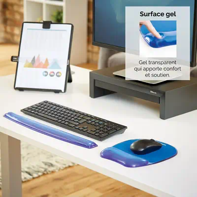 Fellowes 9114120 tapis de souris Bleu - Tapis - visuel 9