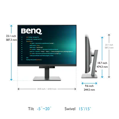 BenQ RD280U écran plat de PC 71,6 cm (28.2") 3840 x 2560 pixels 4K Ultra HD Noir - Ecran Ordinateur - visuel 5