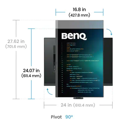 BenQ RD280UA écran plat de PC 71,6 cm (28.2") 3840 x 2560 pixels 4K Ultra HD Noir - Ecran Ordinateur - visuel 7