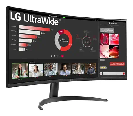 LG 34WR50QK-B écran plat de PC 86,4 cm (34") 3440 x 1440 pixels Wide Quad HD Noir - Ecran Ordinateur - visuel 4