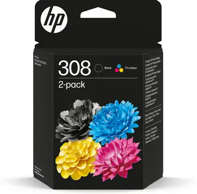 308 Pack de 2 cartouches d’encre authentiques Noir/Trois couleurs - HP - Cartouches d'encre - visuel 10