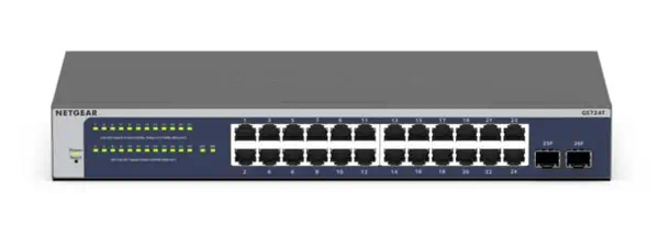 NETGEAR GS724Tv6 Géré L2+/L3 Gigabit Ethernet (10/100/1000) 1U Bleu, Gris - Netgear - Switchs et Hubs - visuel 9