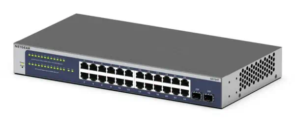 NETGEAR GS724Tv6 Géré L2+/L3 Gigabit Ethernet (10/100/1000) 1U Bleu, Gris - Netgear - Switchs et Hubs - visuel 8