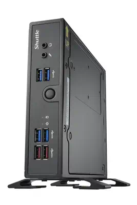 XPC slim Barebone DS50U, Intel Celeron 7305, 2x LAN (1x 2.5Gbit ,1x 1Gbit), 1xCOM,1xHDMI,1xDP, 1x VG - Shuttle - visuel 2