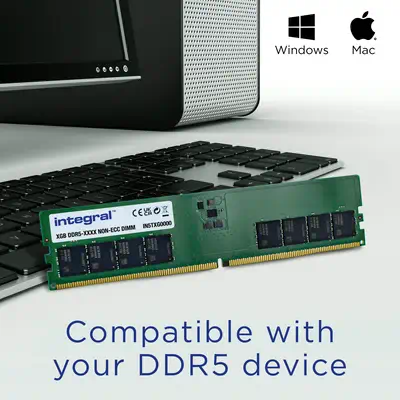 Integral IN5T32GNJRDX module de mémoire 32 Go 1 x 32 Go DDR5 288-pin DIMM - Mémoire - visuel 3